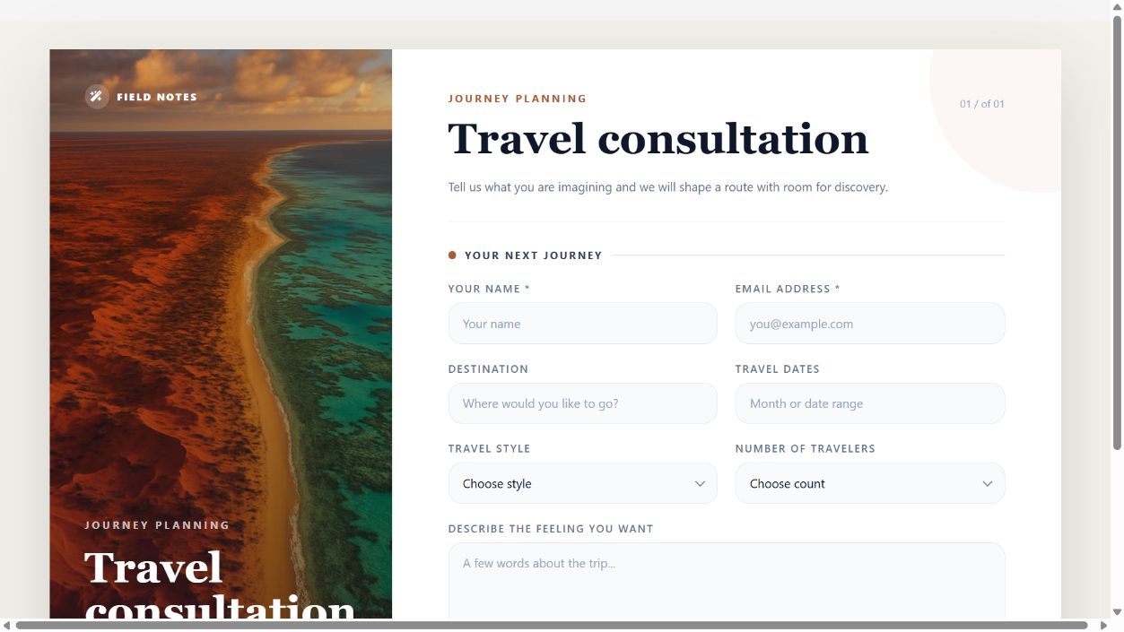 Travel Consultation on Oqtane