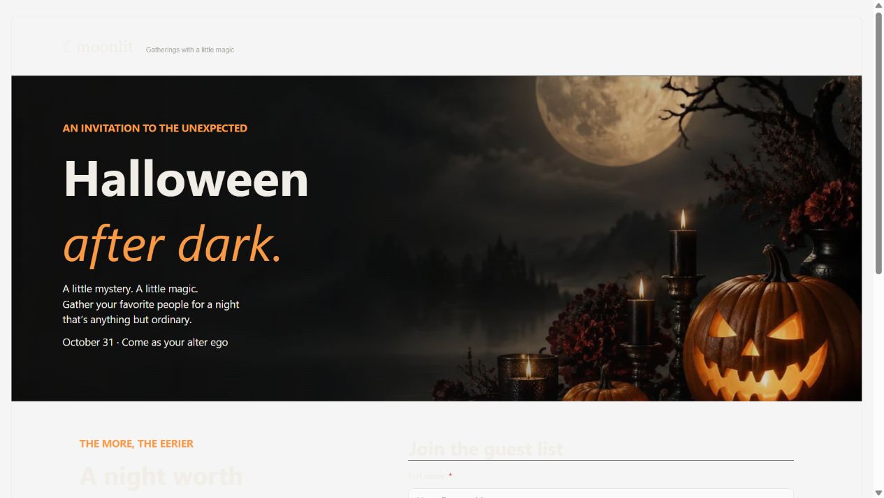 Halloween After Dark on Oqtane