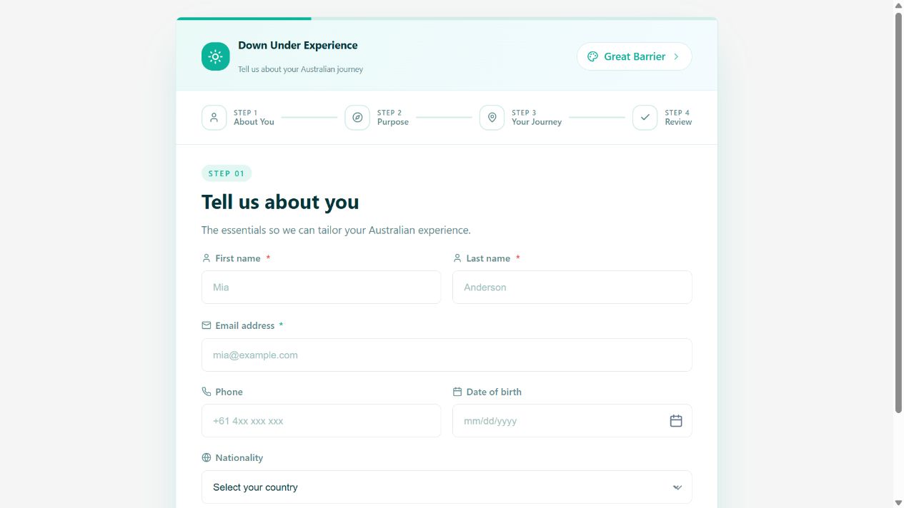 Down Under Australia Experience on Oqtane