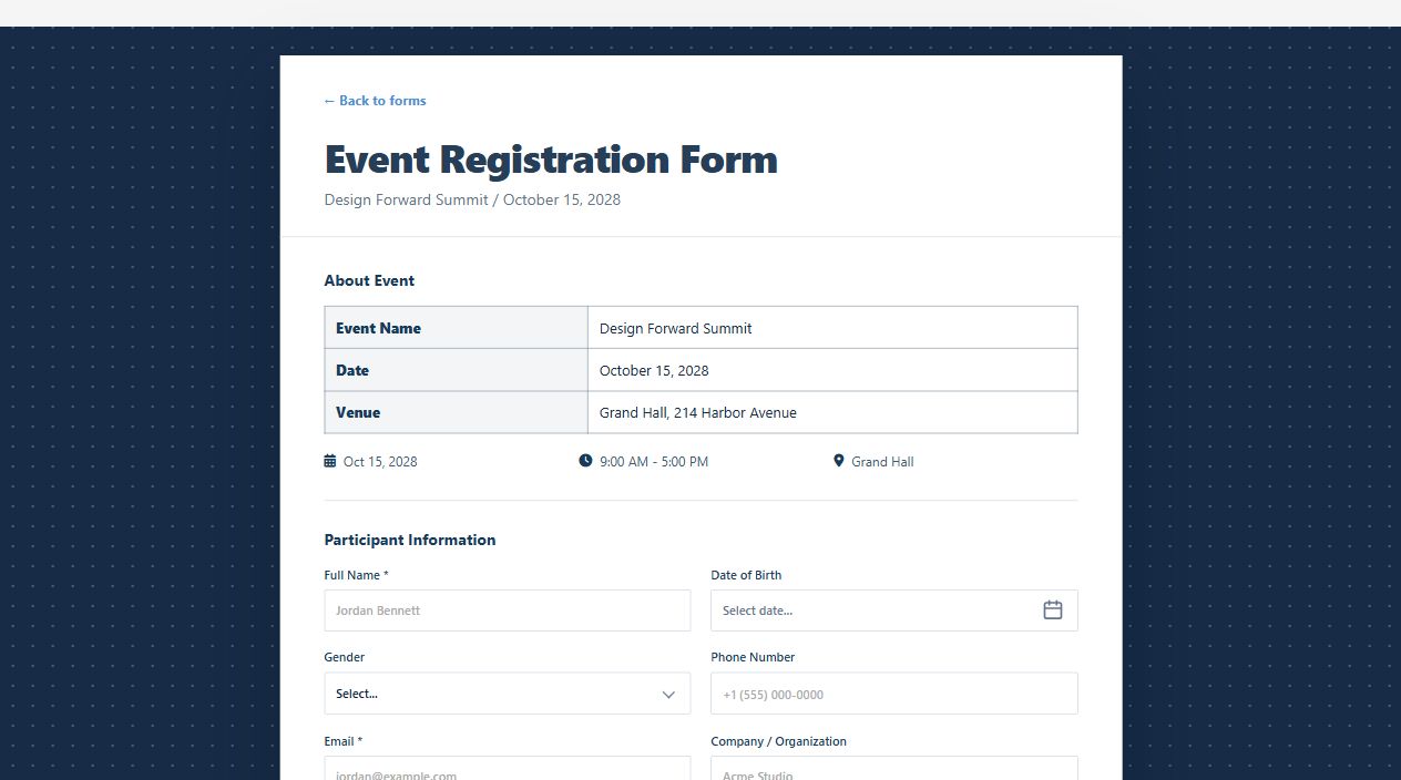 Event Registration Premium on Oqtane