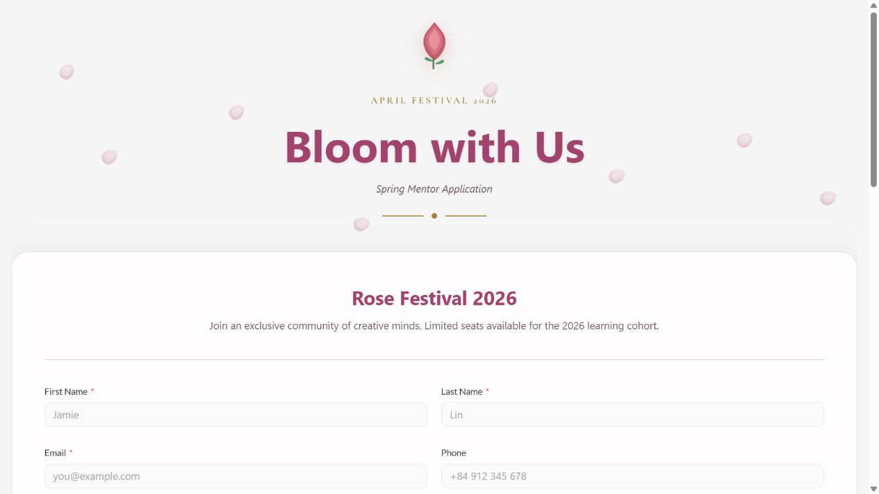 Rose Festival 2026 on Oqtane