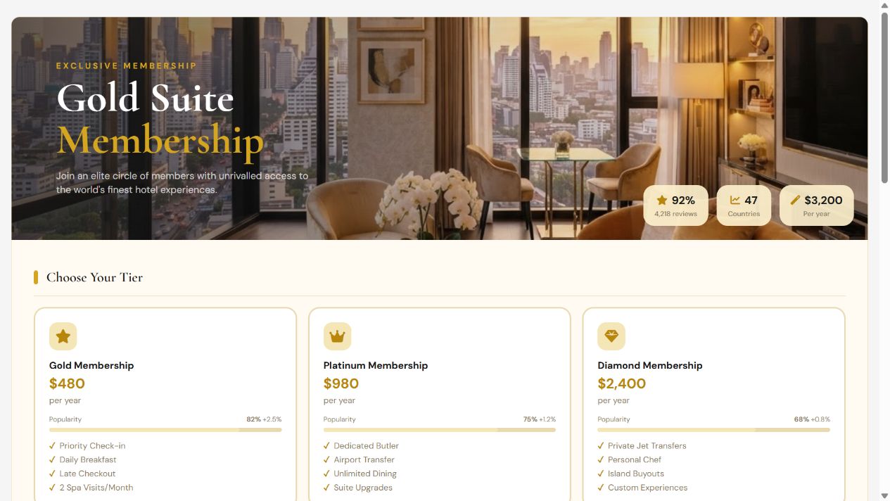 Gold Suite — Membership Application on Oqtane