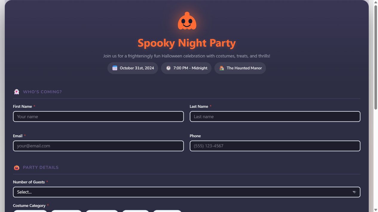 Spooky Night Party on Oqtane