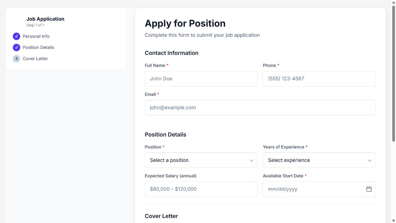 Apply for Position on Oqtane