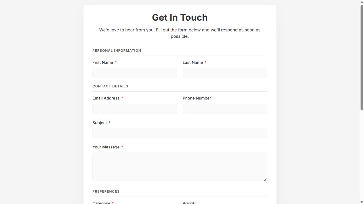 Get In Touch on Oqtane